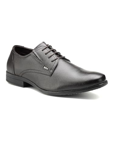 Lee Cooper LC2157B3R Men's Leather Derby Formal Shoes | Lightweight, Comfortable & Stylish Lace-Ups for Office, Business 42EU_8UK