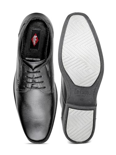 Lee Cooper LC2157B3R Men's Leather Derby Formal Shoes | Lightweight, Comfortable & Stylish Lace-Ups for Office, Business 42EU_8UK