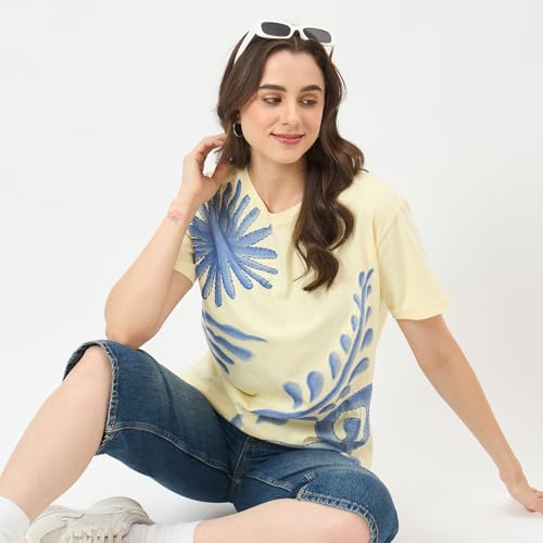 Madame Lemon Cotton Half-Sleeve Top
