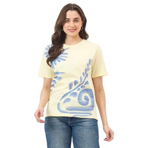 Madame Lemon Cotton Half-Sleeve Top