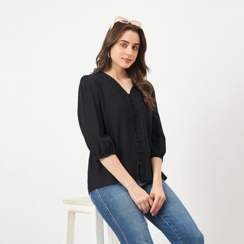 Madame Black Rayon-Blend Cami Top
