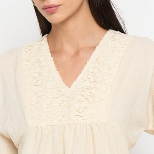 Madame Off-White Printed Top