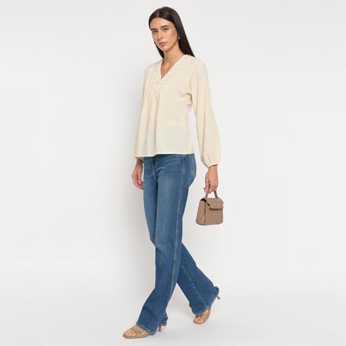 Madame Off-White Printed Top
