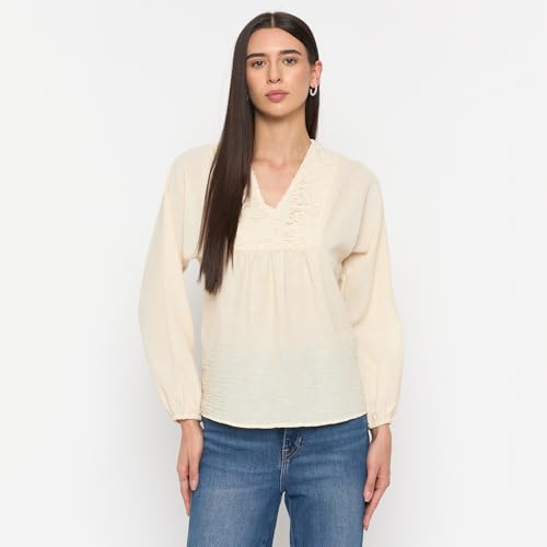 Madame Off-White Printed Top