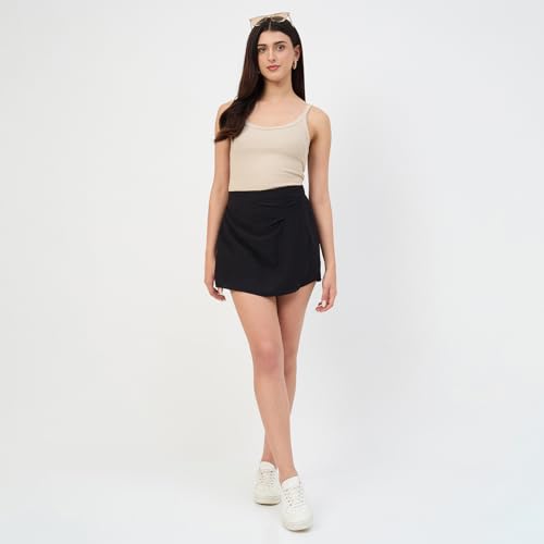 Madame Black Rayon-Blend Shorts