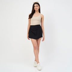 Madame Black Rayon-Blend Shorts