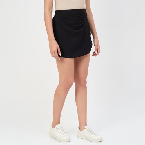 Madame Black Rayon-Blend Shorts