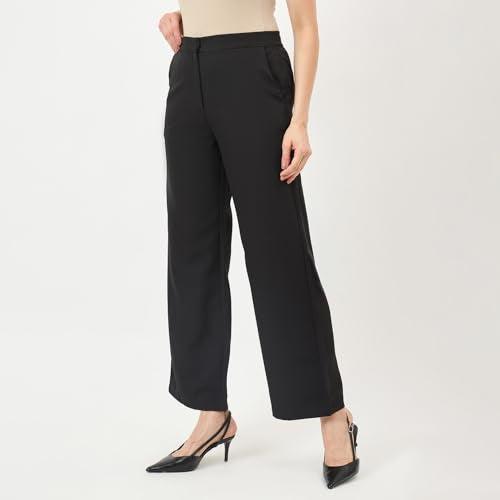 Madame Black Stretch Slim-Fit Trousers