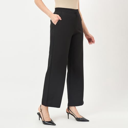 Madame Black Stretch Slim-Fit Trousers