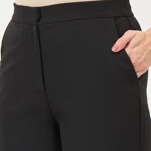 Madame Black Stretch Slim-Fit Trousers