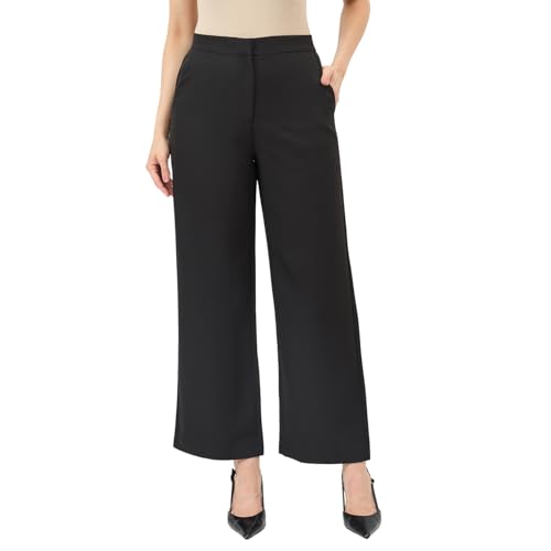 Madame Black Stretch Slim-Fit Trousers