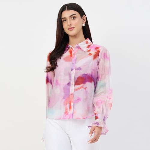 Madame Purple Tencel-Blend Shirt