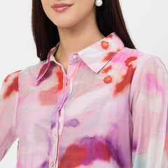 Madame Purple Tencel-Blend Shirt