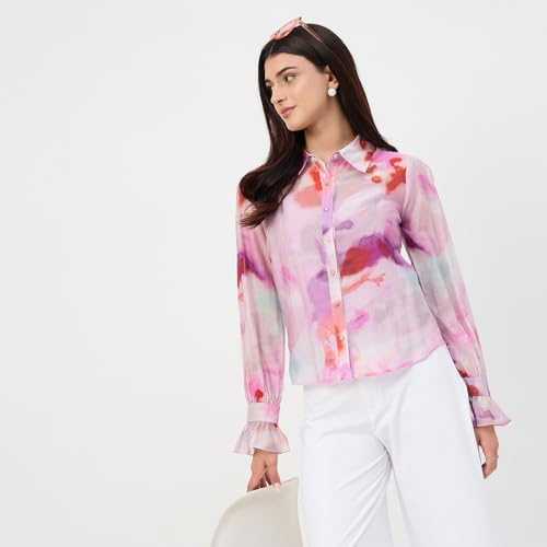 Madame Purple Tencel-Blend Shirt