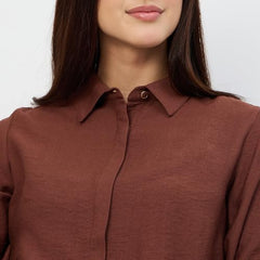 Madame Coffee Rayon-Blend Shirt