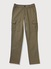 Gini & Jony Boys Brown Solid Cotton Trouser Elasticated 8-9 Years