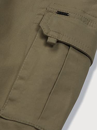 Gini & Jony Boys Brown Solid Cotton Trouser Elasticated 8-9 Years