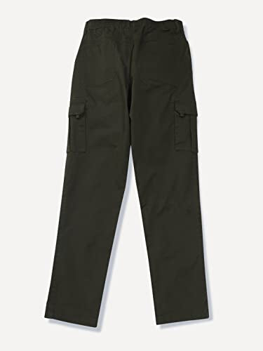Gini and Jony Boys Green Solid Denim Trouser Elasticated 7-8 Years - Goyalsons ShopMax