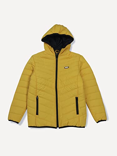 Gini & Jony Boys Yellow solid Polyster Full Sleeves Heavy Winter Jacket 9-10 Years