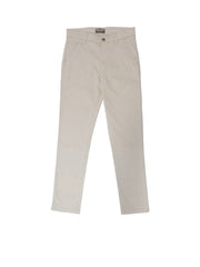 Gini & Jony Boys Beige Solid Cotton Fixed Waist Trouser 5-6 Year