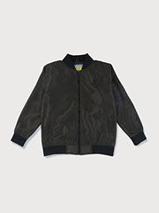 Gini & Jony Boys Green Solid Taffeta Full Sleeves Heavy Winter Jacket 9-10 Years