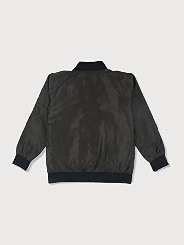 Gini & Jony Boys Green Solid Taffeta Full Sleeves Heavy Winter Jacket 9-10 Years