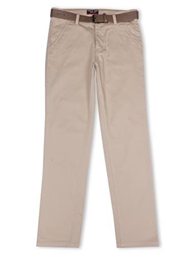 Gini & Jony Boys Beige Solid Cotton Fixed Waist Trouser 8-9 Years - Goyalsons ShopMax