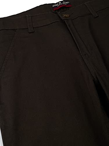 Gini & Jony Boys Black Solid Cotton Elasticated Trouser 9-10 Years