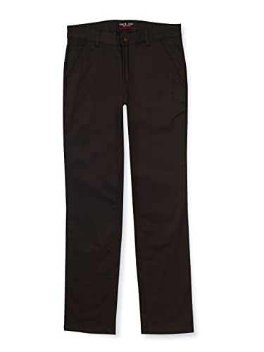 Gini & Jony Boys Black Solid Cotton Elasticated Trouser 9-10 Years