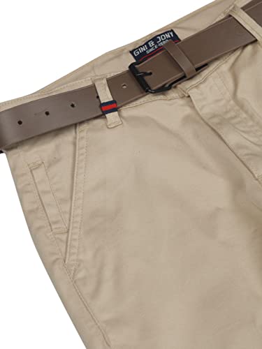 Gini & Jony Boys Black Solid Cotton Fixed Waist Trouser 9-10 Years