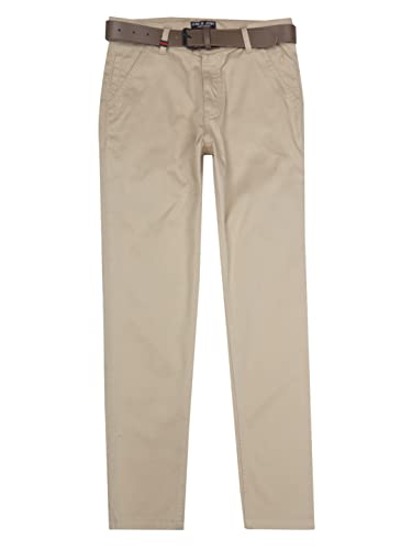 Gini & Jony Boys Black Solid Cotton Fixed Waist Trouser 9-10 Years