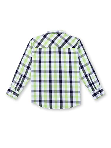 PALM TREE Boys Green Checks Cotton Full Sleeves Shirt 5-6 Years