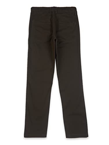 PALM TREE Boys Black Solid Cotton Denim Fixed Waist Trouser 7-8 Years