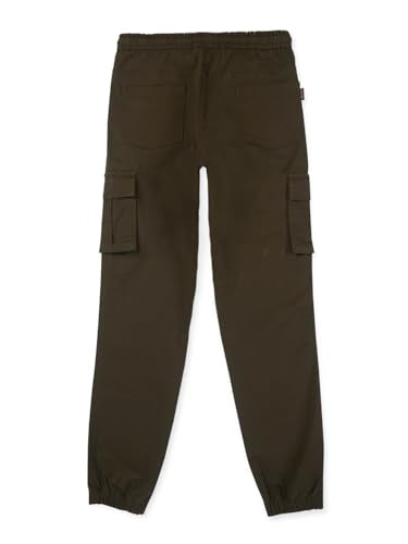 Gini & Jony Boys Brown Solid Cotton Elasticated Trouser 9-10 Years (8905682300054)
