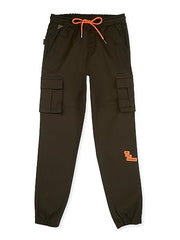 Gini & Jony Boys Brown Solid Cotton Elasticated Trouser 9-10 Years (8905682300054)