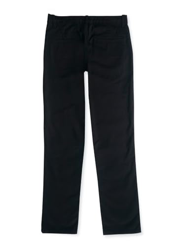 Gini and Jony Boys Black Solid Cotton Fixed Waist Trouser 4-5 Years