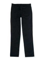 Gini and Jony Boys Black Solid Cotton Fixed Waist Trouser 4-5 Years