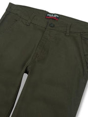 Gini & Jony Boys Grey Solid Textured Cotton Fixed Waist Trouser 5-6 Years (8905682316703)