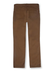 Gini and Jony Boys Brown Solid Woven Fixed Waist Trouser 4-5 Years