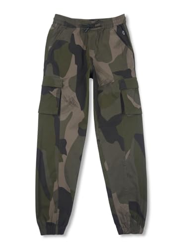 Gini and Jony Boys Green Camoflague Print Cotton Elasticated Trouser 4-5 Years
