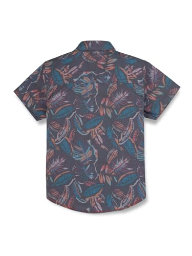 Gini & Jony Boys Grey Cotton Printed Collared Neck Half Sleeve Shirt 9-10 Years
