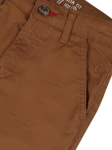 Gini and Jony Boys Beige Solid Twill Elasticated Trouser 7-8 Years - Goyalsons ShopMax