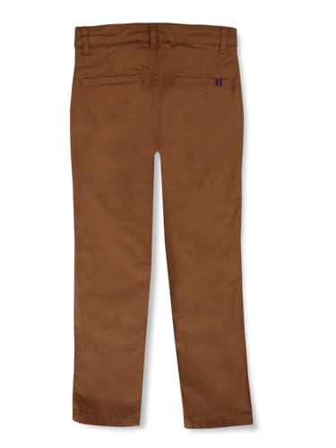 Gini and Jony Boys Beige Solid Twill Elasticated Trouser 7-8 Years - Goyalsons ShopMax