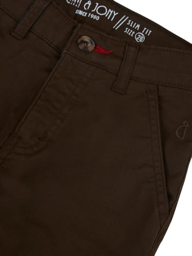 Gini and Jony Boys Olive Twill Solid Elasticated Trouser 6-7 Years - Goyalsons ShopMax