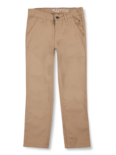 Gini & Jony Boys Khaki Cotton Solid Trouser 4-5 Years