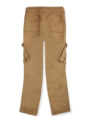 Gini & Jony Boys Cotton Solid Trouser 8-9 Years Khaki - Goyalsons ShopMax
