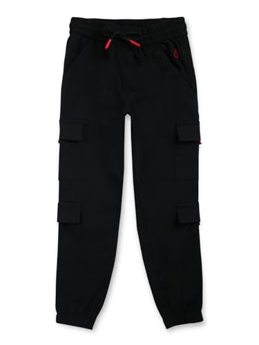 Gini & Jony Boys Black Cotton Solid Trouser 5-6 Years