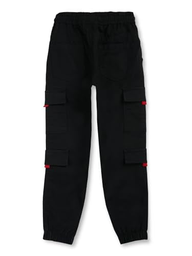 Gini & Jony Boys Black Cotton Solid Trouser 5-6 Years