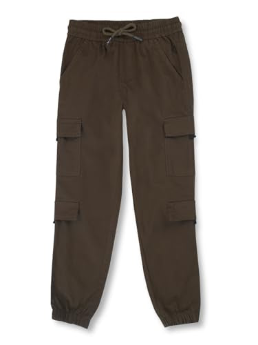 Gini & Jony Boys Cotton Solid Trouser 6-7 Years Olive