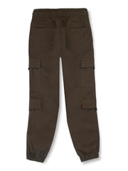 Gini & Jony Boys Cotton Solid Trouser 6-7 Years Olive